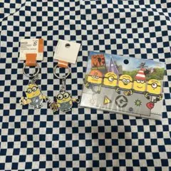 USJ ミニオンズゆらゆらキーチェーン&付箋セット