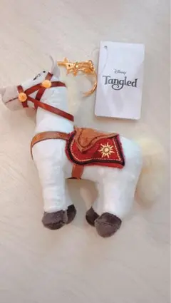 ディズニーストア　ラプンツェル　マキシマス　ぬいぐるみキーホルダー