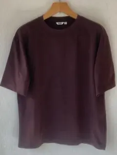 エアリズムコットンオーバーサイズTシャツ　XL ワイン