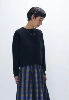 美品【1er Arrondissement】カシミヤ混ラウンドネック　ニット 1er Arrondissement - 1er Arrondissement カシミヤ混ニットの通販 by
