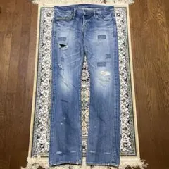 キムタク着用モデル ヒステリックグラマー HRLR加工 デニム ジーンズ