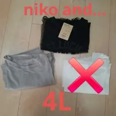 大きいサイズ★ニコアンド含む★シアーTシャツ　2点のサムネイル