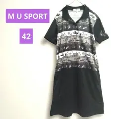 【M・U SPORTS】 ゴルフウェア ワンピース 42　半袖