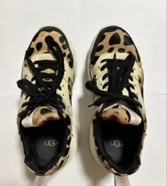 【UGG × atmos】CA805ヒョウ柄ダルメシアン柄厚底スニーカー23cm