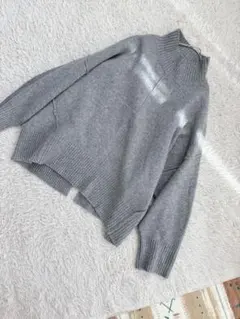 refined works リファインドワークス　ハイネック　セーター　グレー