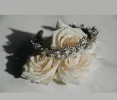 AsyaLaptevaBridal ティアラビッククラウン　ピアスネックレス付き