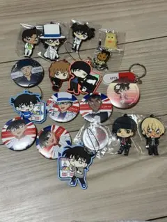 【名探偵コナン】キーホルダー・缶バッジ まとめ売り 赤井/安室/キッド 他
