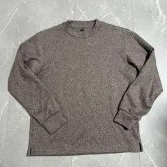 UNIQLO クルーネックセーター グレー Mのサムネイル