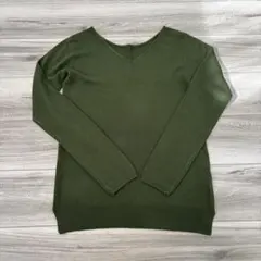 AZUL by moussy Vネック 長袖ニットセーター