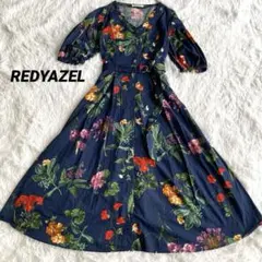 REDYAZEL 花柄 ベルト付き Aライン フレア ワンピース Ｓのサムネイル
