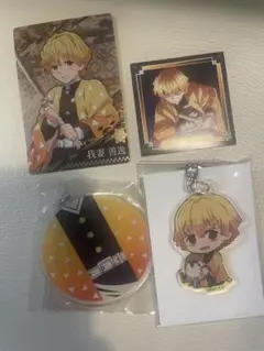 鬼滅の刃　善逸キーホルダー2点　オマケ付き