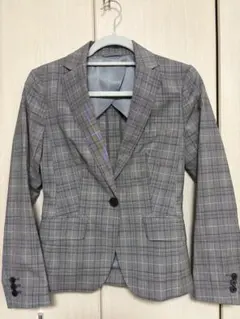 グレー チェック柄 ビジネススーツ セット