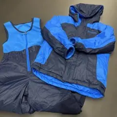 キッズ！Columbia 子ども用スキーウェア 青/黒120cm