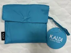 【新品タグ付】カルディ　オリジナルエコバッグ　ブルー