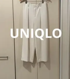 UNIQLO ユニクロ ワイドパンツ ホワイト Mサイズ 美シルエット きれいめ