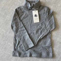 新品未使用 3ans 95 プチバトー タートルネック ハイネック カットソー