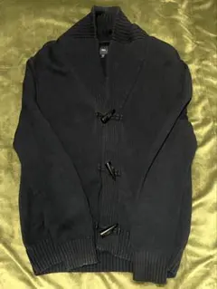 GAP メンズニットダッフルカーディガン綿100% ネイビー