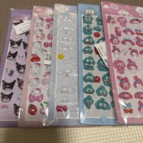 ぷっくりシール5枚セット