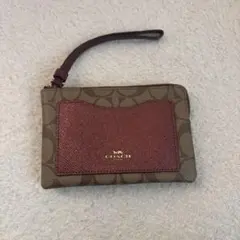COACH コインケース ブラウン・バーガンディ