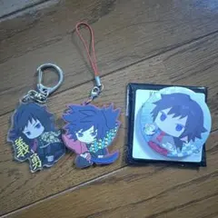 鬼滅の刃 冨岡義勇 缶バッチ ストラップ