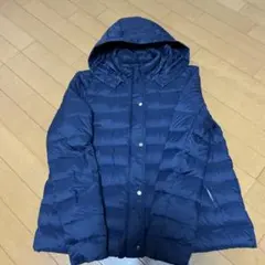 ZARA BASIC フード付きダウンジャケット M ネイビー お値下げ中