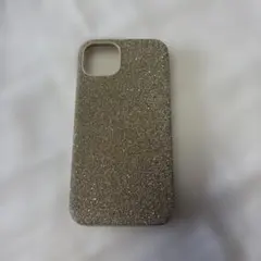 SWAROVSKI ゴールド グリッター iPhoneケース