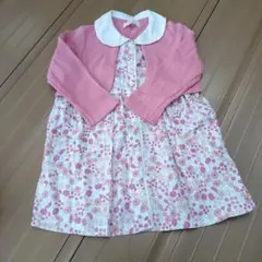 Biquette Club 90cm 花柄ワンピース ピンク