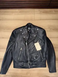 牛革USARebel Riders レザージャケット 38 ブラック
