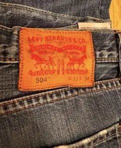 LEVI'S 504 ストレートデニム 33×34