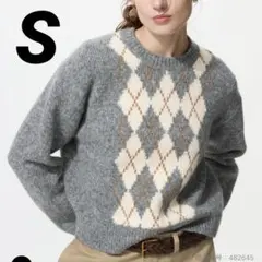ユニクロ　フラッフィクルーネックセーター　S