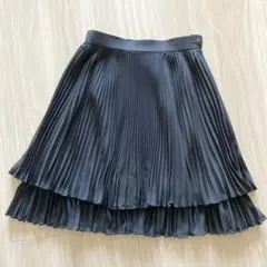 AVOIR POUR FEMME ブラック プリーツスカート