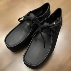 クラークス/ワラビー ブラック/ スムースレザー/ウォータープルーフ