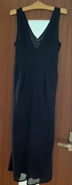 ブラック Vネック サロペット M