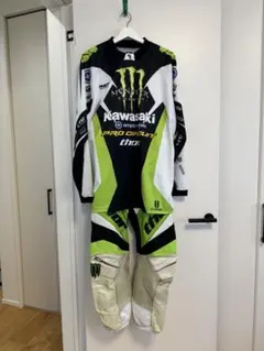 ブタゴリラKawasaki レーシング革ツナギ　コーリンオリジナル ブタゴリラ様専用Kawasaki レーシング革ツナギ コーリンオリジナル