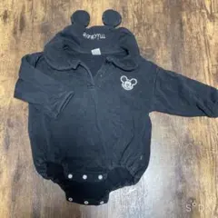 ミッキーマウスロンパース サイズ80 黒