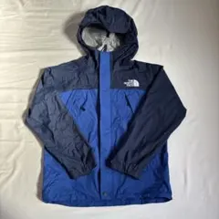 ノースフェイス マウンテンパーカー キッズ130 ブルー フード付き