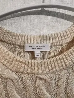【美品】UNITED ARROWS ケーブルニットセーター