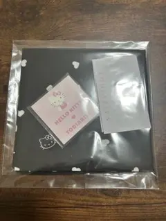 トゥーダイアリーズ　キティ　ハンカチ　黒