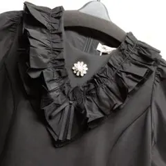 異素材使いＡラインチュニックサイズ44 42