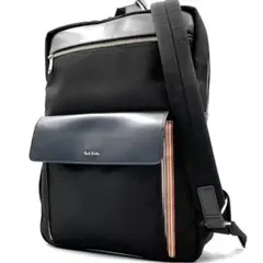 《極美品》Paul Smith マルチストライプ メンズ ビジネス リュックA4