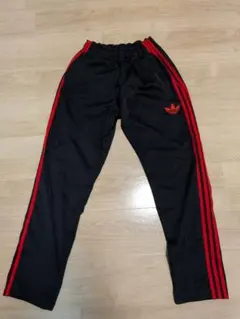 90s〜00s アディダス トラックパンツ ジャージ 赤黒 ヴィンテージ