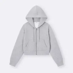 GU パフスウェットフルジップパーカ M