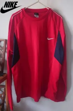 NIKE 速乾 DRI-FIT ドライフィット 長袖 XL 赤レッド ランニング