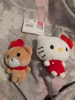 新品タグ付　ニコぬい　ハローキティ　タイニーチャム　くま　クマ　熊　キーホルダー