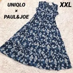 ユニクロ×ポール&ジョー　ノースリーブティアードワンピース　花柄　XXL ロング