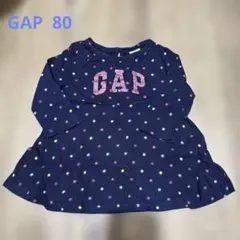【baby GAP】長袖カットソー　チュニック　女の子80