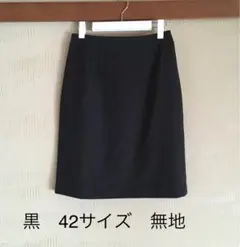 THE SUIT COMPANY スカート 黒　無地　42サイズのサムネイル