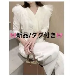 お値下げ中♡新品タグ付き♡スナイデル チュールフリルニットプルオーバートップス