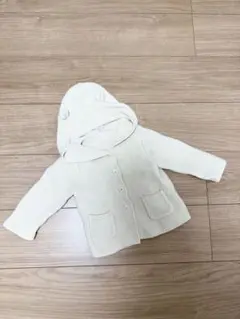 GAP フード付きカーディガン 12-18ヶ月 アイボリー