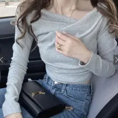 GRL(グレイル) 3Wayドレープカシュクールトップス [dk1261]